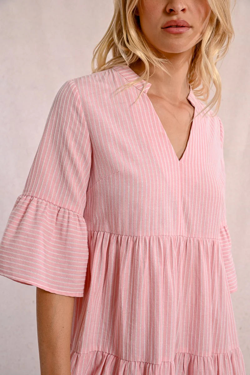 Molly Bracken Pink Stripped Dress