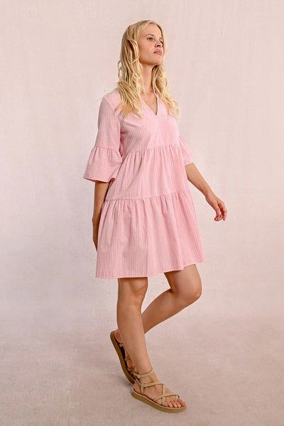 Molly Bracken Pink Stripped Dress