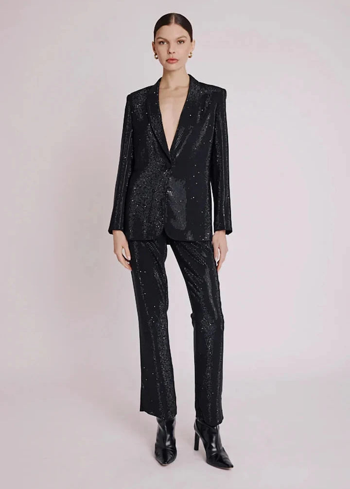 Berenice Sparkle Stud Blazer Black