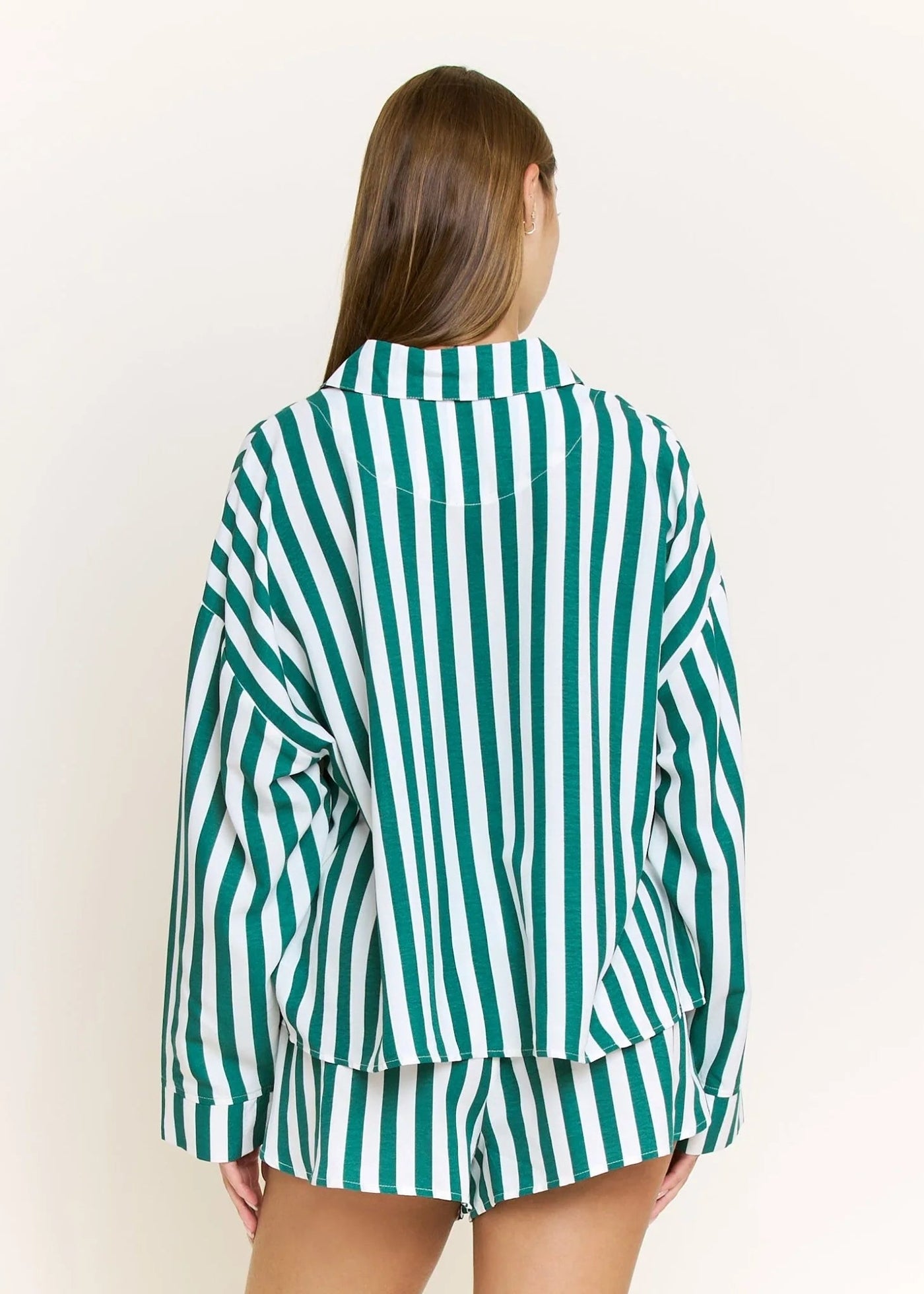 Honeydew Brunch Date Long Sleeve Shortie Pj Set Mistletoe Stripe