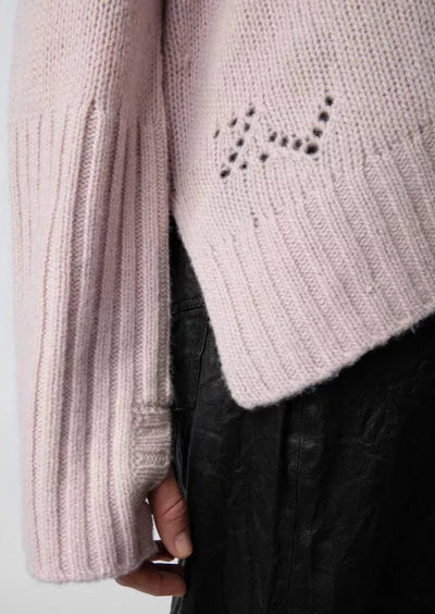 Zadig & Voltaire Malta “Mon Amour” Knit Wool Sweater - Primrose