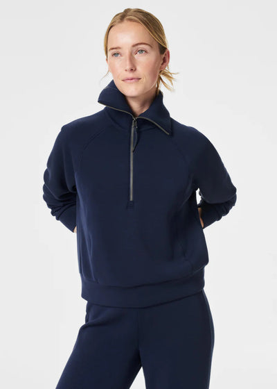 SpanX Air Essentials Half Zip Navy