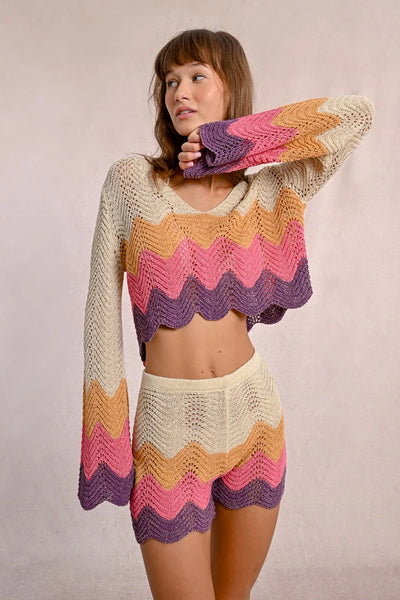 Molly Bracken Zig Zag Sweater Multicolour