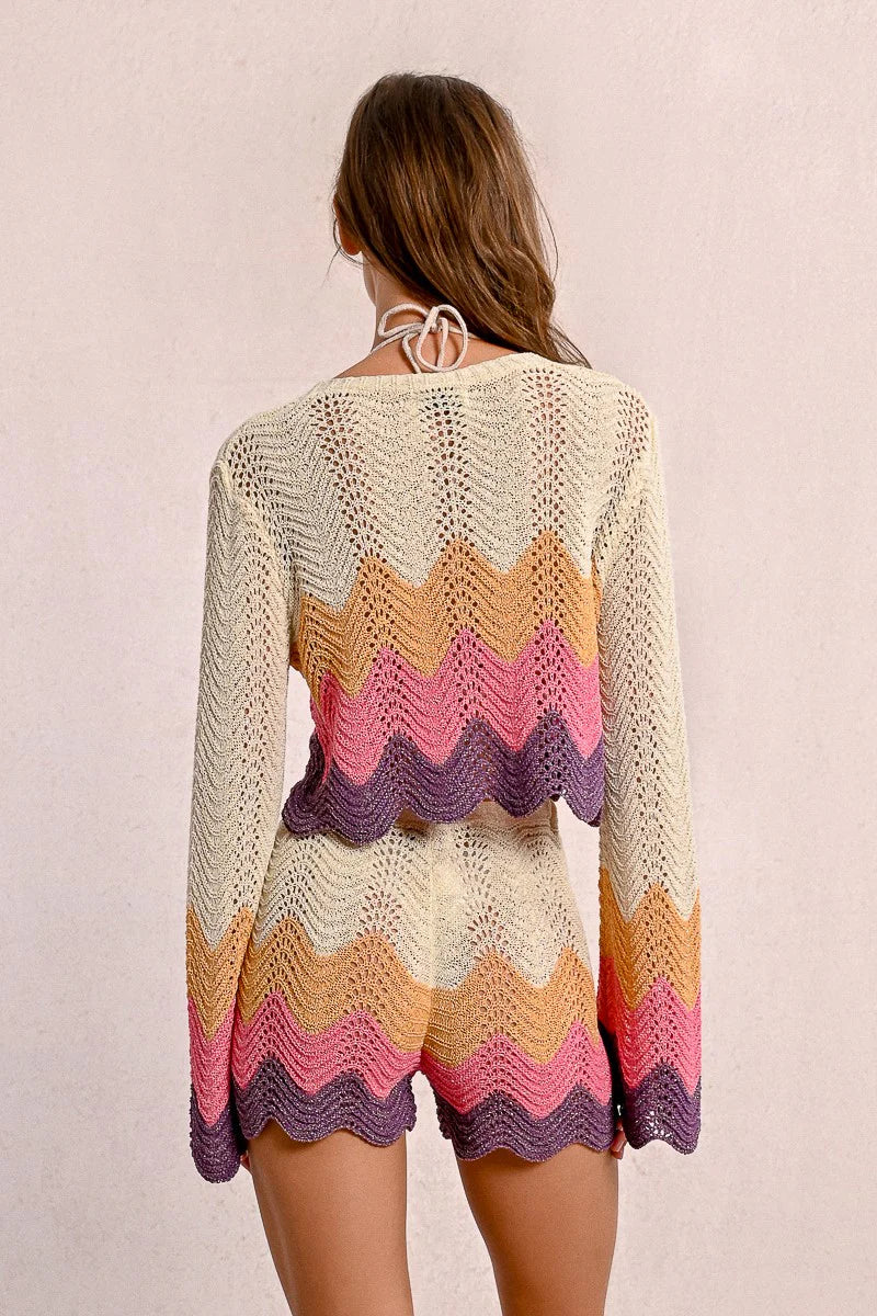 Molly Bracken Zig Zag Sweater Multicolour