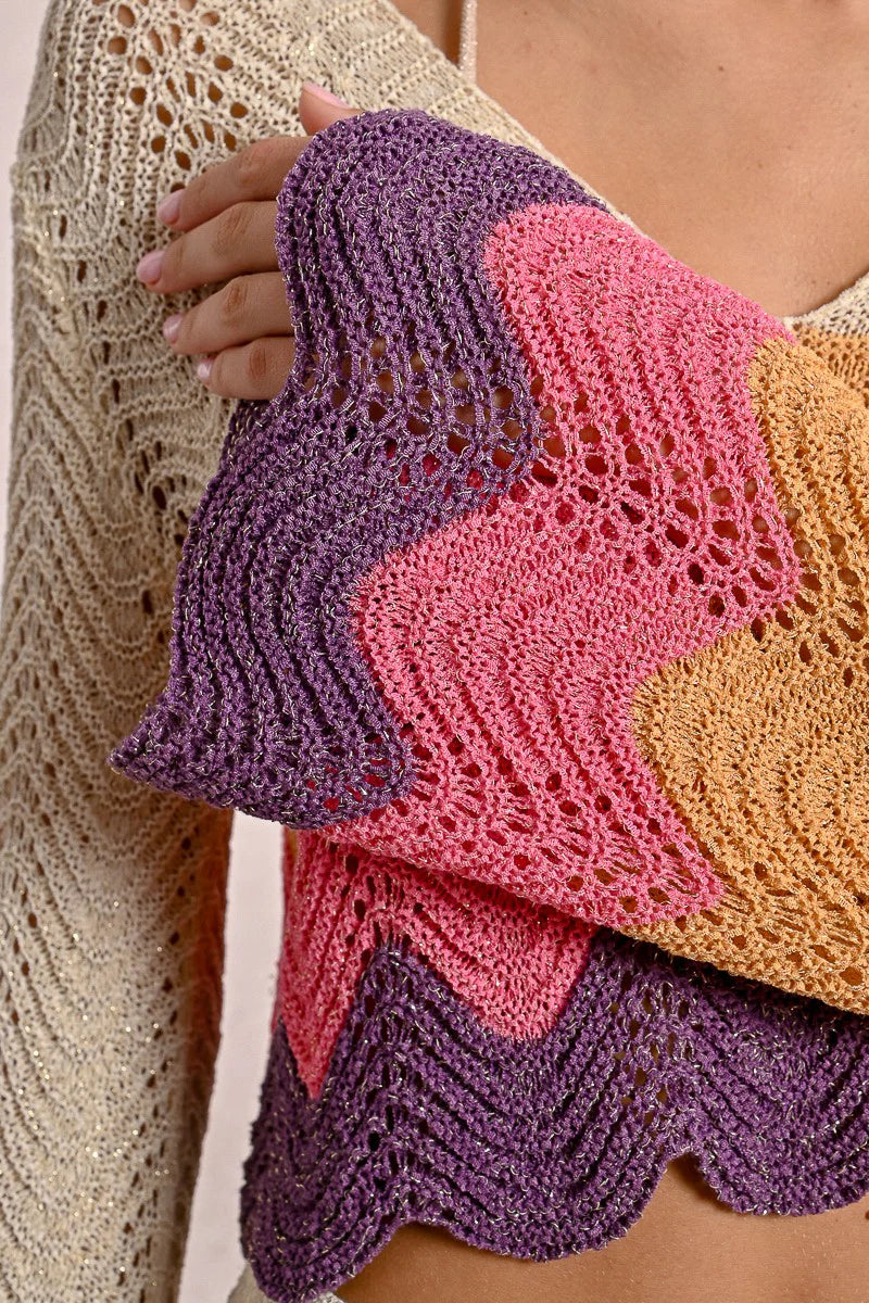 Molly Bracken Zig Zag Sweater Multicolour