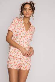 PJ Salvage Cherry Shorts Pj Set - Pink Dream