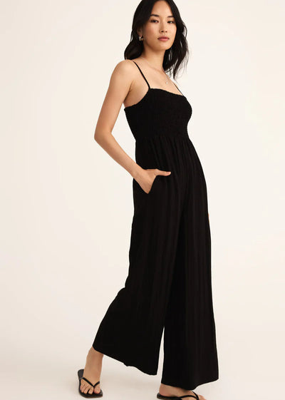 Z Supply Beachside Jumpsuit Black