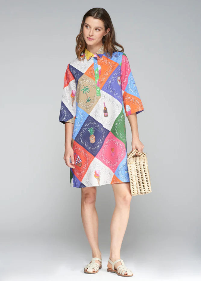 Vilagallo Tyanna Dress Bandana Multicolours