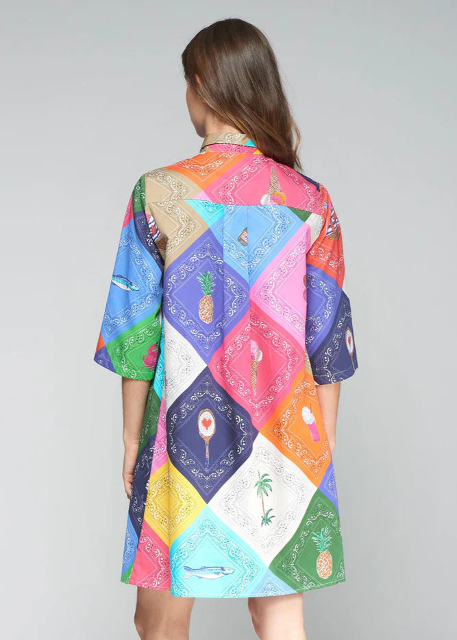 Vilagallo Tyanna Dress Bandana Multicolours