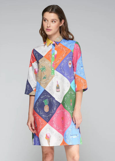 Vilagallo Tyanna Dress Bandana Multicolours