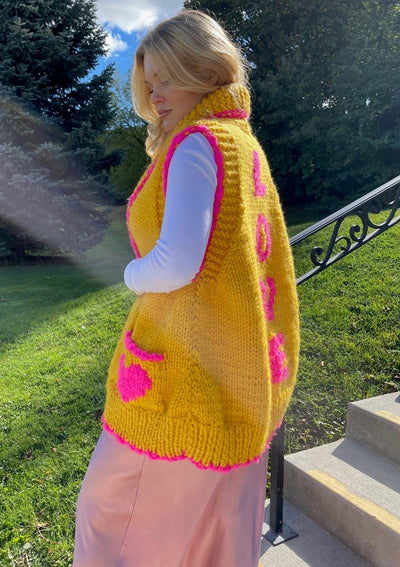 GOGO Love Swing Wool Vest - Golden Yellow