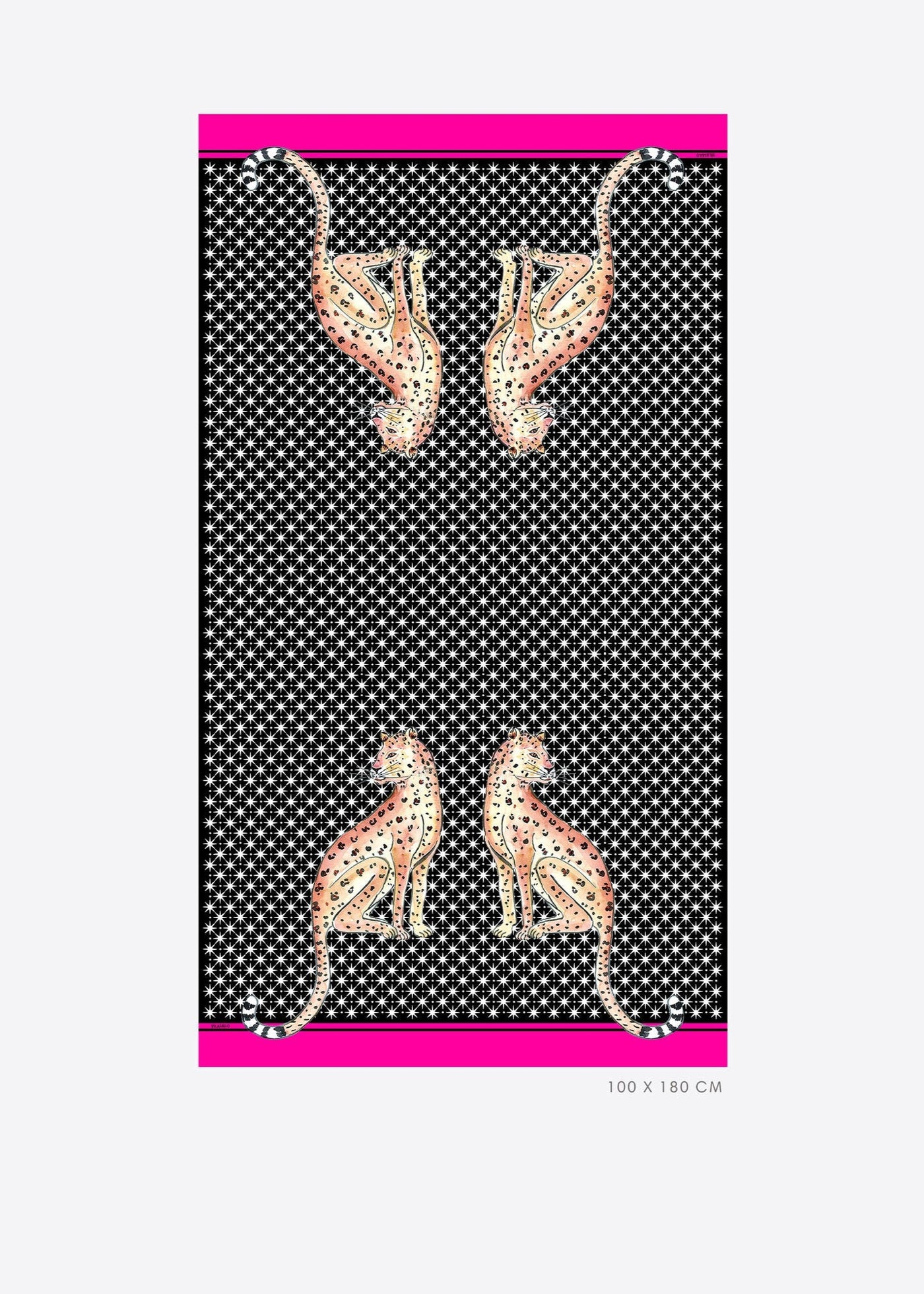 Vilagallo Foulard Cheetah Scarf