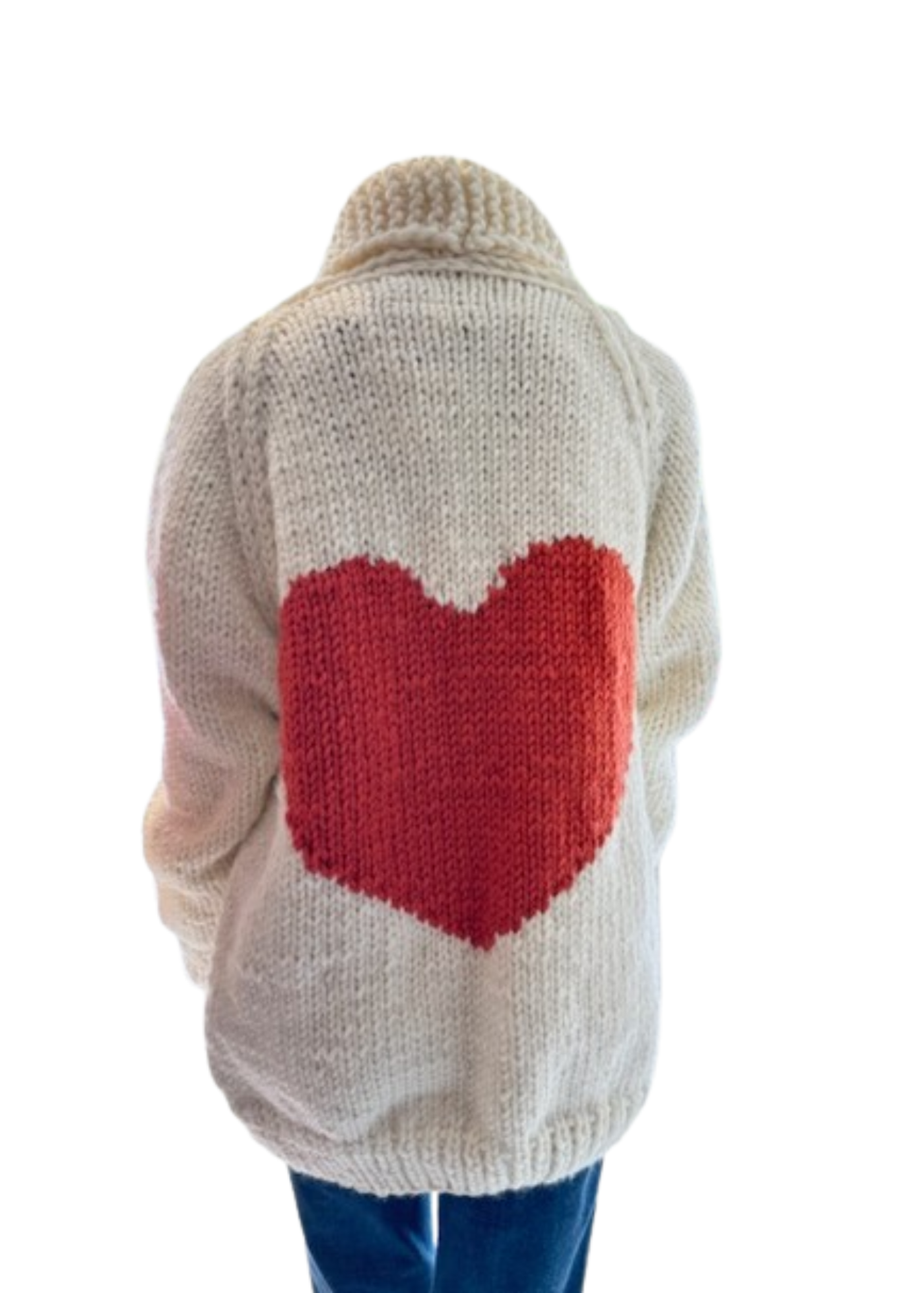Gogo Long Heart Cardi Snow Orange