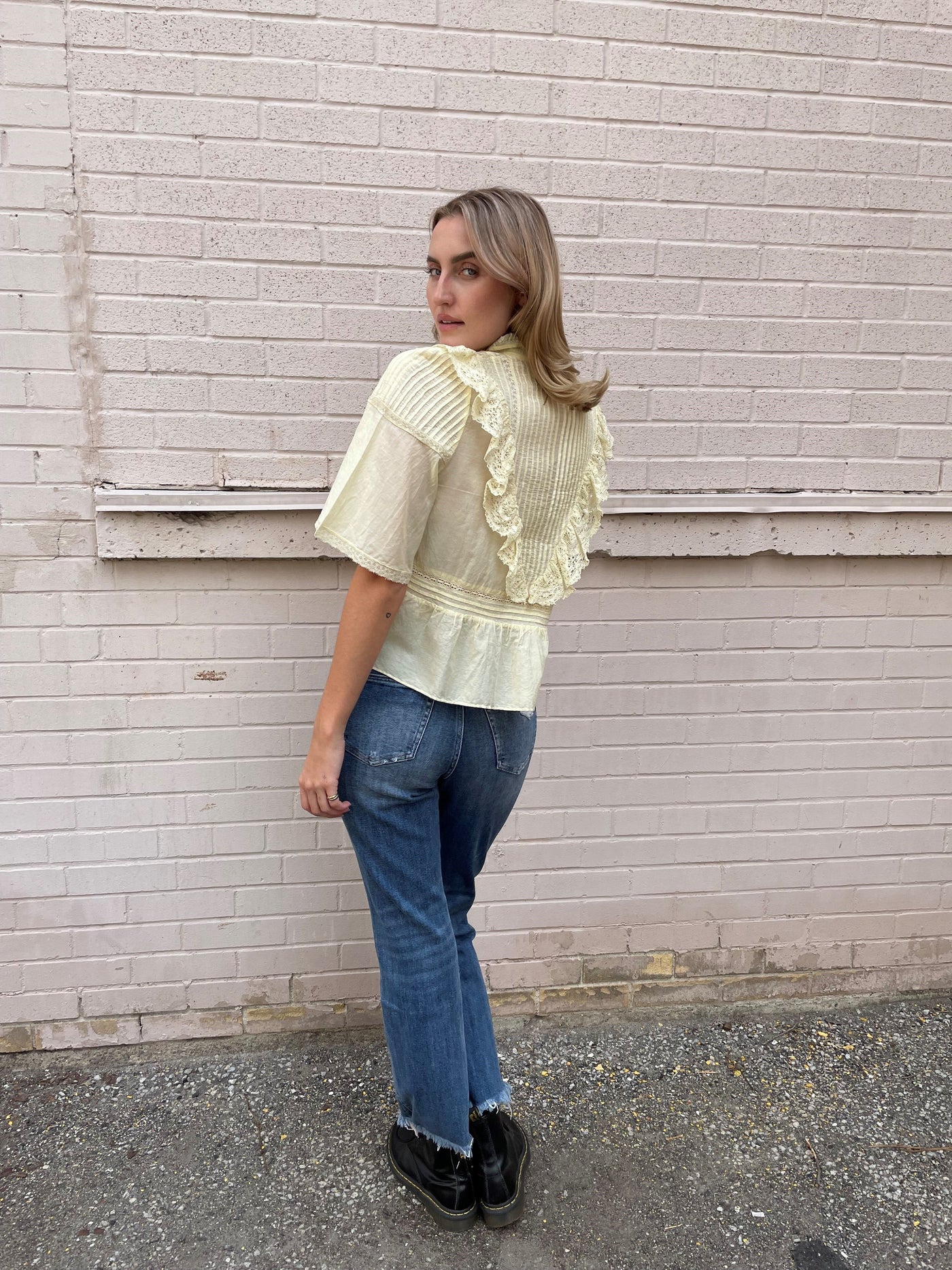 Zadig & Voltaire Tonelo Tomboy Cotton Blouse-Yellow