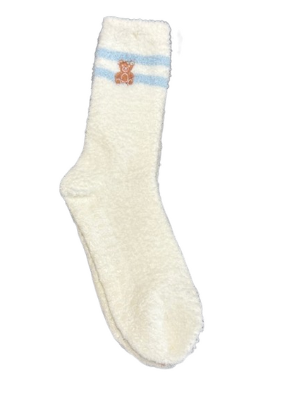 PJ Salvage Beary Cute Cozy Crew w/ Grip Socks