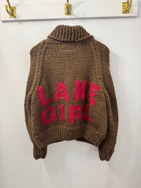 Gogo Lake Girl Cardi Earth/Cranberry