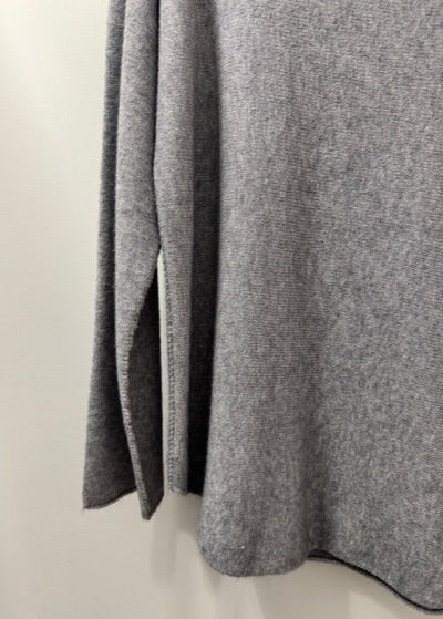 The Pink Door One Size Boat Neck Sweater Grey