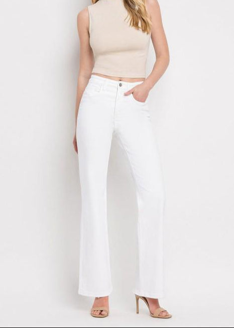 The Pink Door Jeans Vintage Flare White