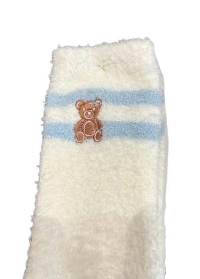 PJ Salvage Beary Cute Cozy Crew w/ Grip Socks