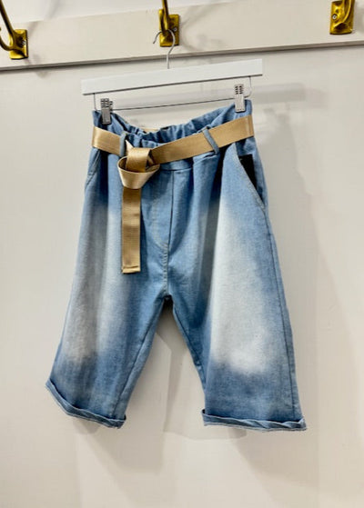 The Pink Door Pull on Bermuda Short Denim