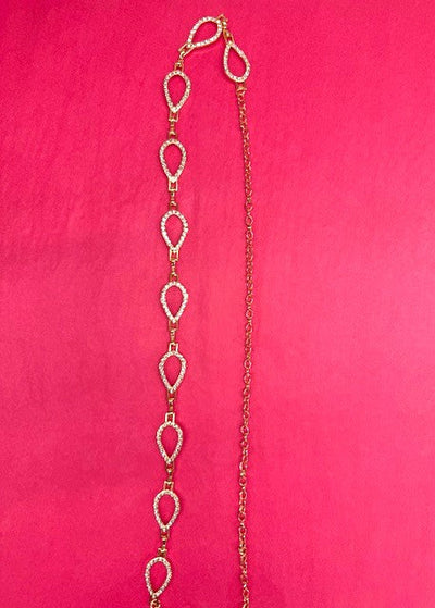 The Pink Door Teardrop Chain Link Belt Gold