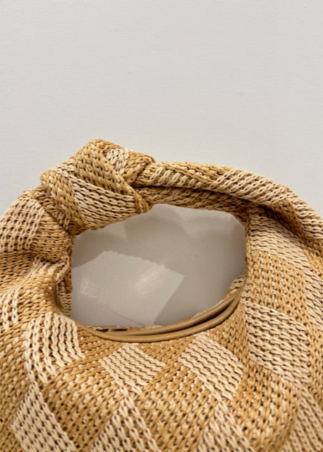 The Pink Door Rattan Knot Bag