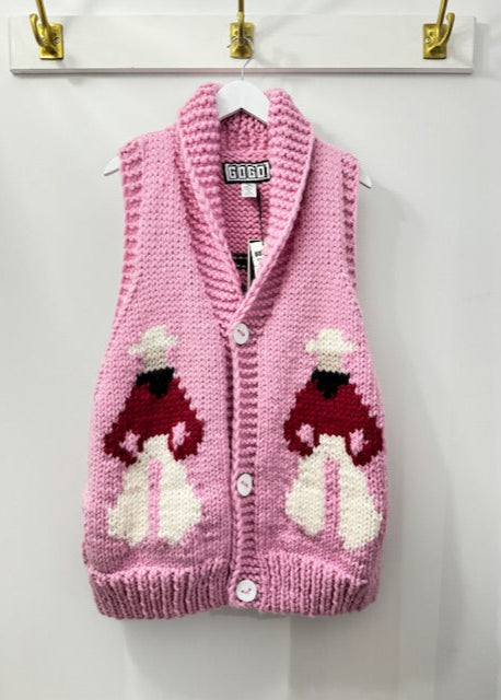 Gogo Cowboy Swing Wool Vest Bubble Gum