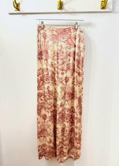 The Pink Door Toile Silky Pants Pink