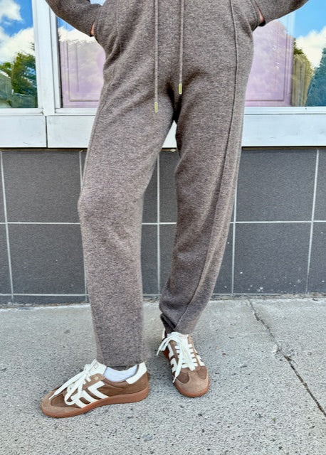 Notshy Thomaz Cashmere Joggers Marled Brown