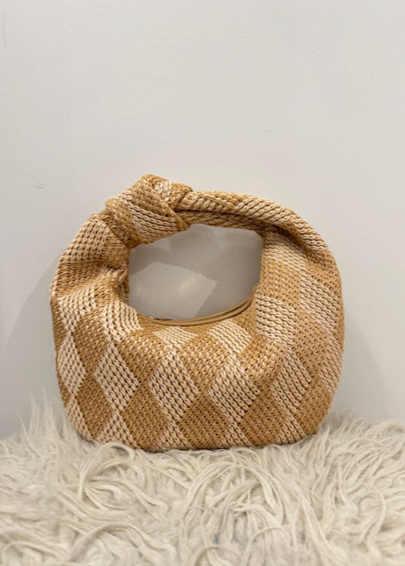 The Pink Door Rattan Knot Bag