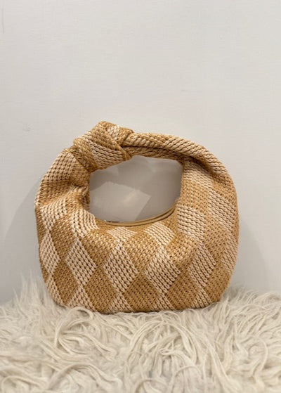 The Pink Door Rattan Knot Bag