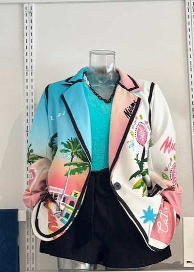 The Pink Door Printed Jacket