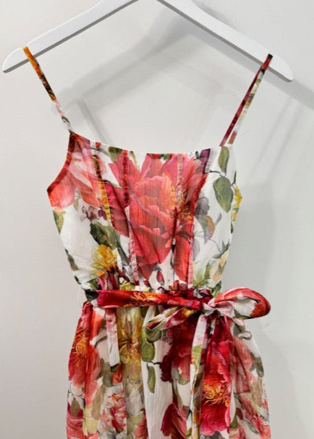 The Pink Door Organza Floral Overlay Dress