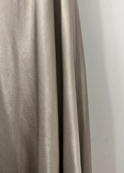 The Pink Door Pull on Satin Skirt Oyster