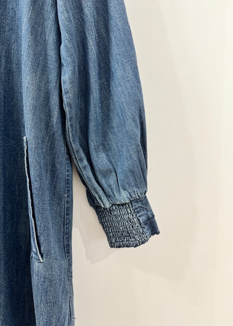 The Pink Door Shirt Style Denim Dress
