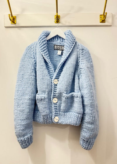 Gogo Classic Short Lake Girl Cardi Blue Bird/Vanilla