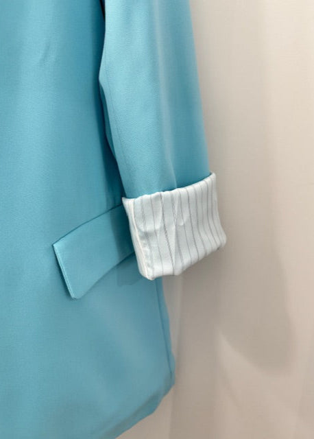 The Pink Door Classic Blazer Sky Blue