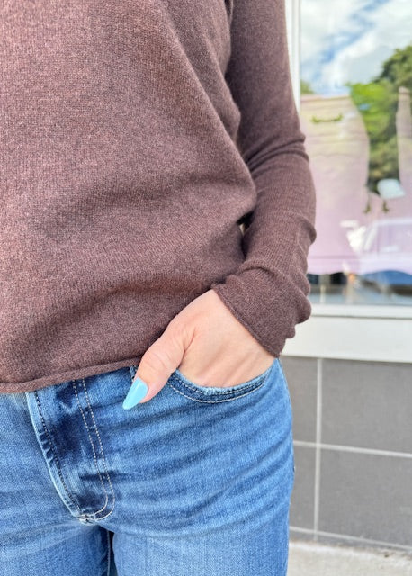 Notshy Ayla L/S Cashmere Coffee