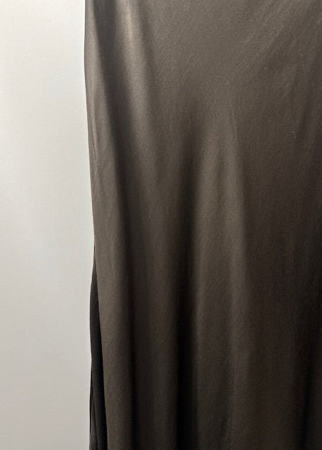 The Pink Door Pull on Satin Skirt Chocolate