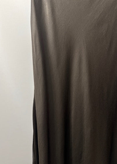 The Pink Door Pull on Satin Skirt Chocolate