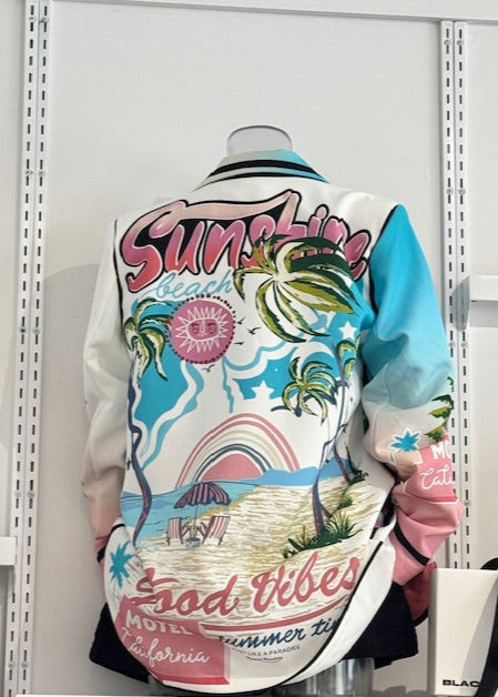 The Pink Door Printed Jacket