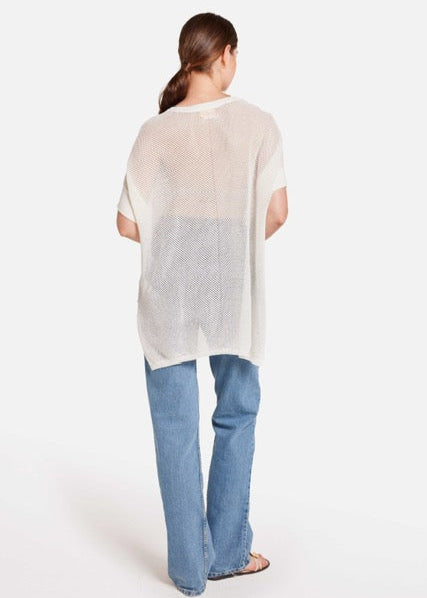 WISPR Chevron Pointelle Bronte Top Ice Water