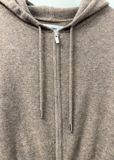 Notshy Zora Cashmere Hoodie Marled Brown