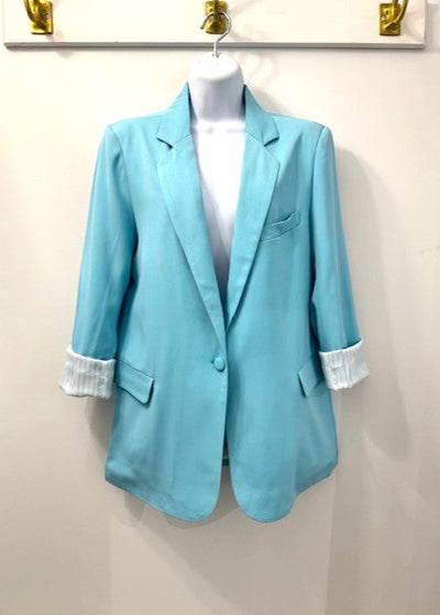 The Pink Door Classic Blazer Sky Blue