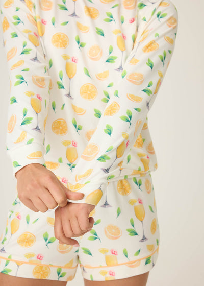 PJ Salvage Mimosa Me Long Sleeve Top Ivory