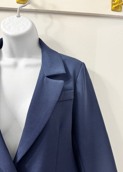 The Pink Door Sparkle Lightning Bolt Blazer Navy