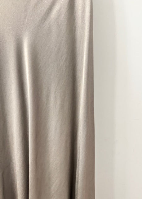 The Pink Door Pull on Satin Skirt Pearl