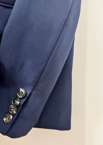 The Pink Door Sparkle Lightning Bolt Blazer Navy
