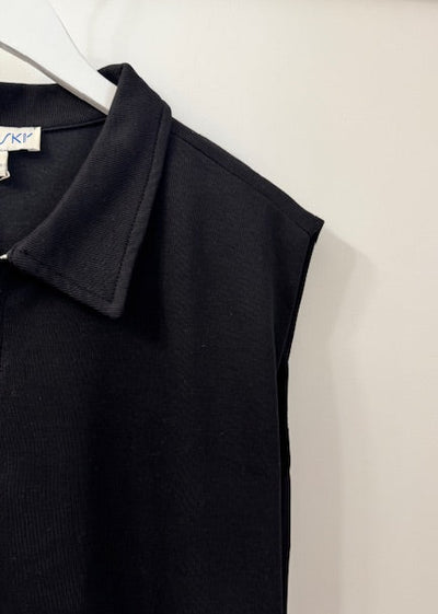 The Pink Door Polo Dress Black