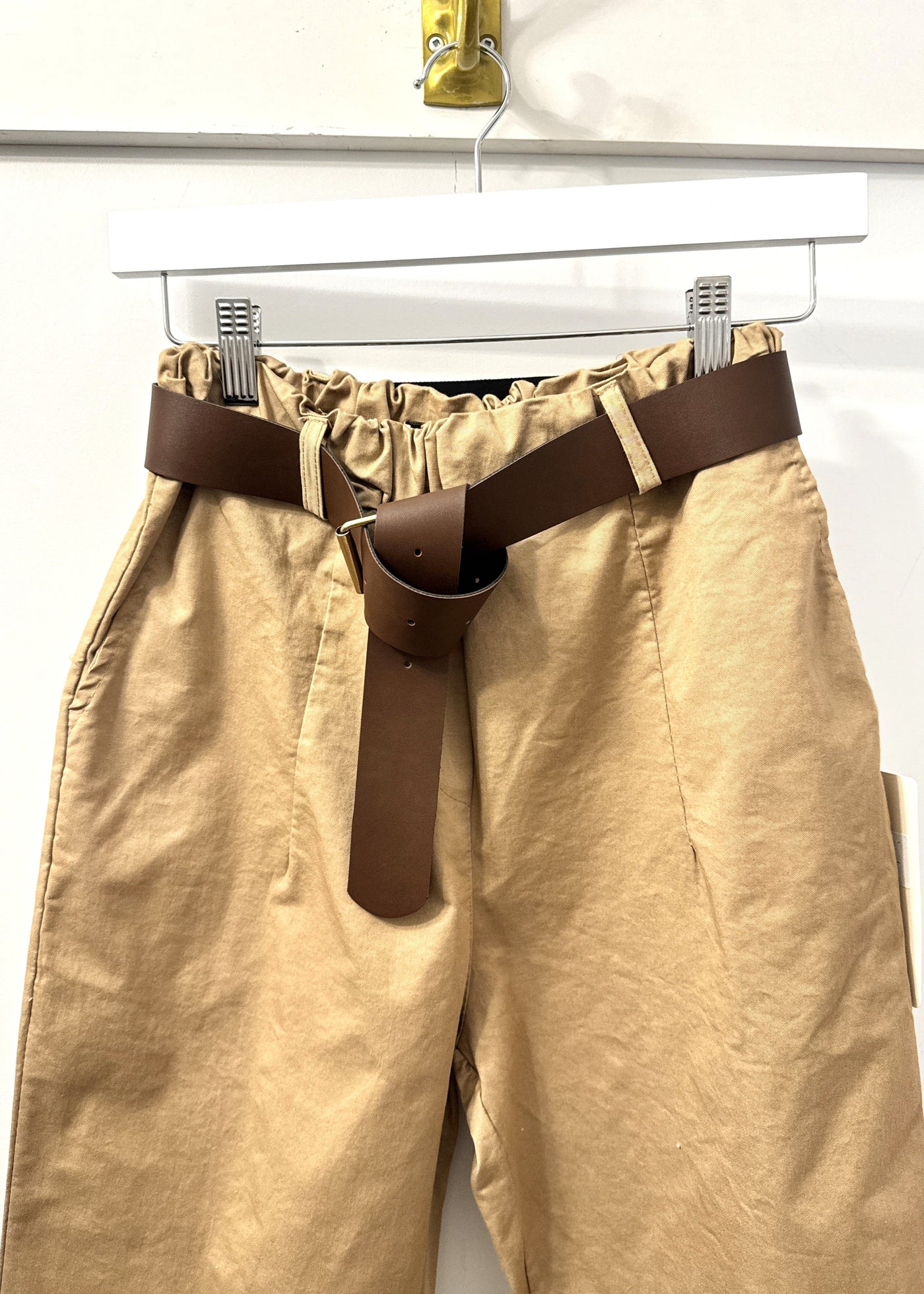 The Pink Door Pull on Bermuda Short Khaki